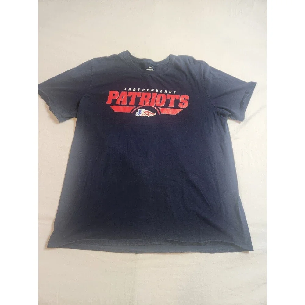 Nike Independence Patriots T-Shirt Men's XL Navy Athletic Graphic Tee